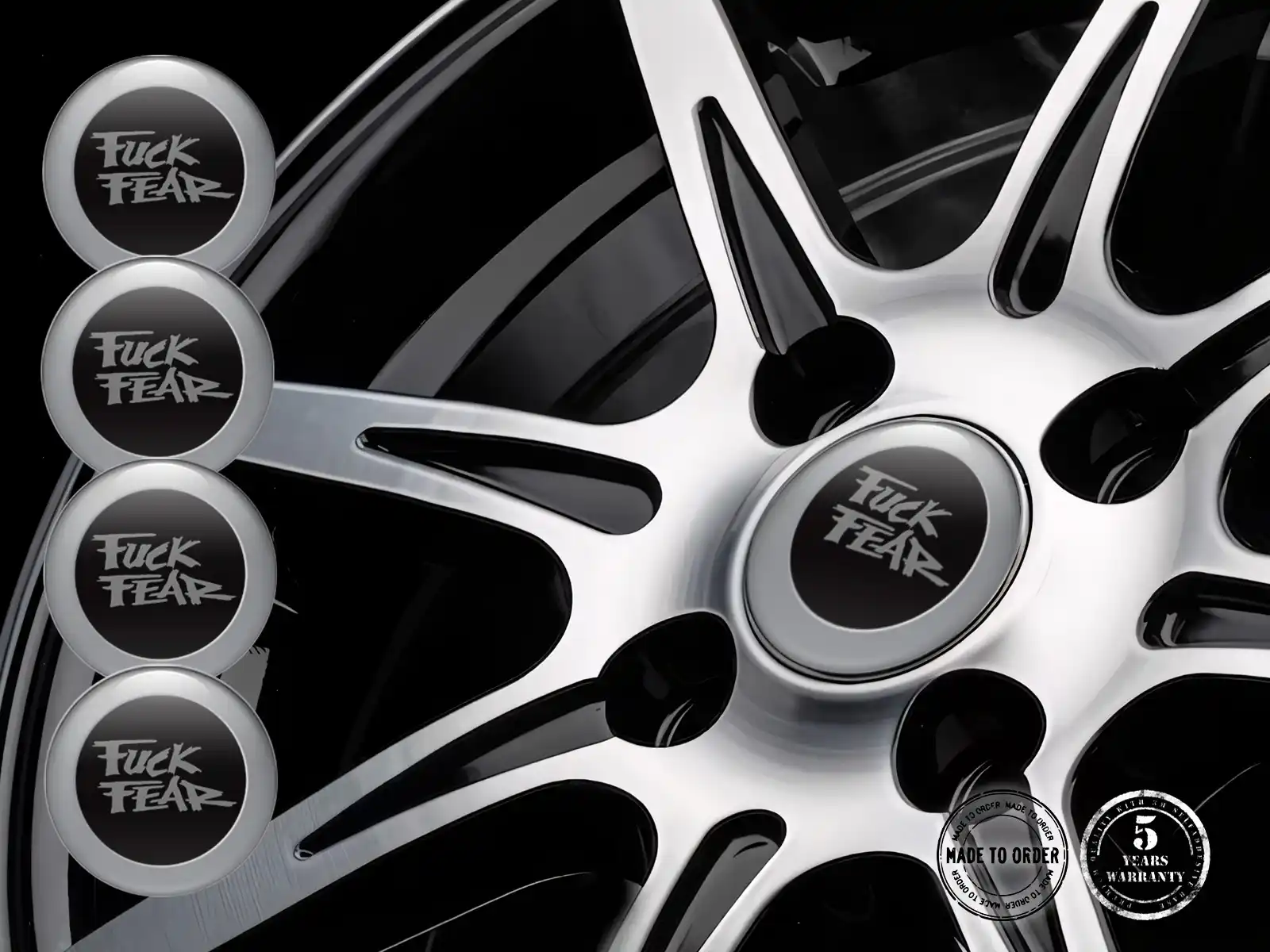 Car Rim Decal Tuning Radiant Flow Vector